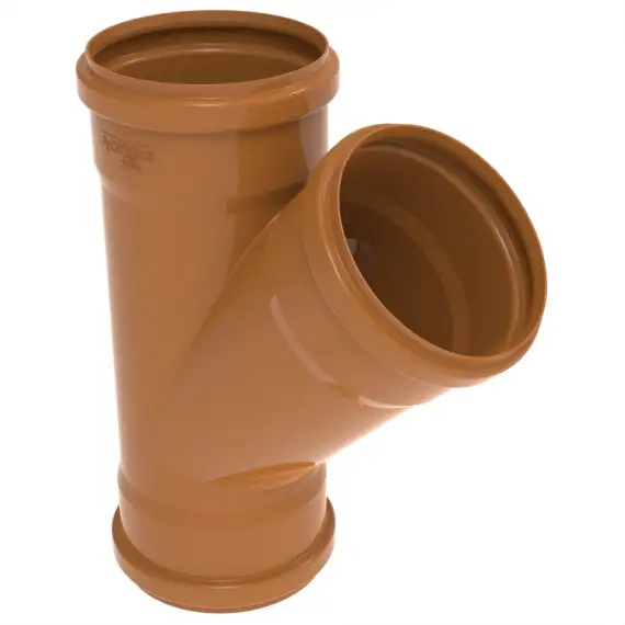Junção PVC Esgoto Ocre