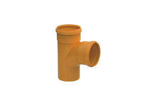 Tê PVC Esgoto Ocre de Redução